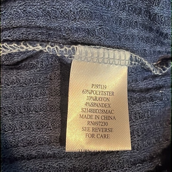 blue size xs crave fame long sleeve crop top - Picture 4 of 4